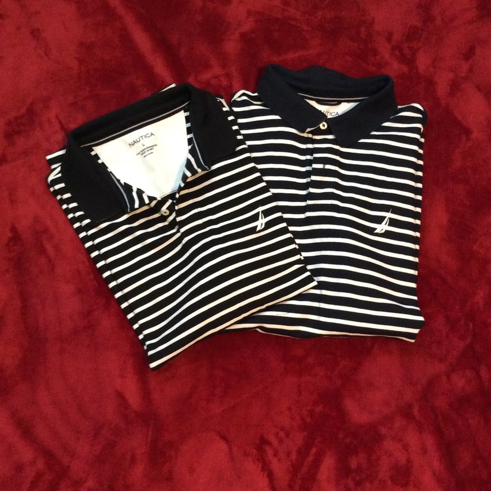 Men Nautica Shirts Size LG